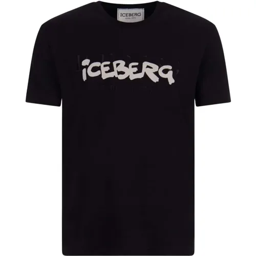 T-Shirts , male, Sizes: L, 2XL, XL - Iceberg - Modalova