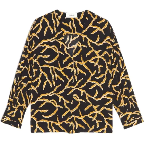 Blouses, female, , Size: XS Clea Animal Print Blouse - BA&SH - Modalova