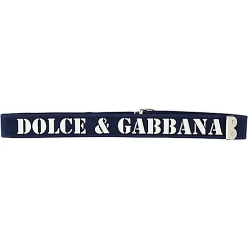 Stylischer Ledergürtel für Männer , Herren, Größe: 100 CM - Dolce & Gabbana - Modalova