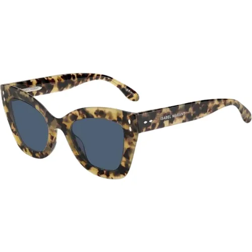Yellow Havana/Blue Sunglasses , female, Sizes: 51 MM - Isabel marant - Modalova