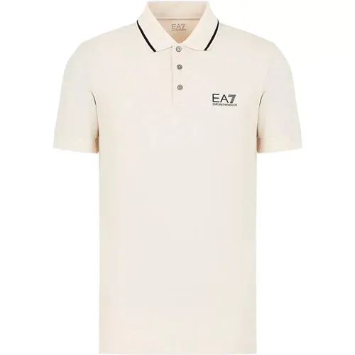 Rainy Day Polo Shirt mit Logo , Herren, Größe: S - Emporio Armani EA7 - Modalova