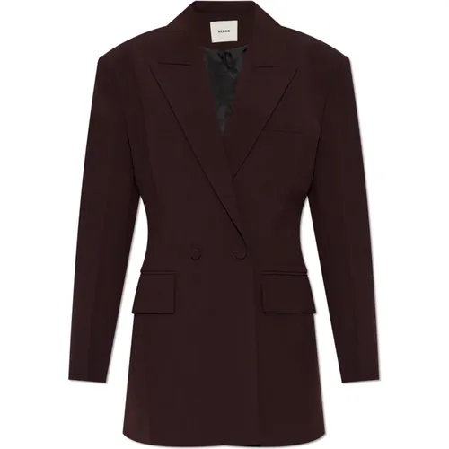 Blazer mit gestreiftem Muster , Damen, Größe: M - Aeron - Modalova