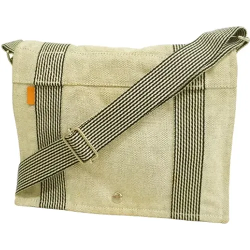 Pre-owned Cross Body Bags, female, , Size: ONE SIZE Pre-owned Canvas shoulder-bags - Hermès Vintage - Modalova