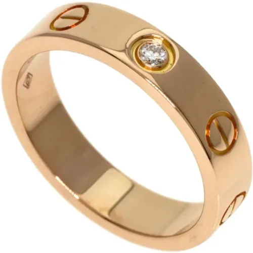 Pre-owned Jewellery, female, , Size: ONE SIZE Pre-owned Rose Gold rings - Cartier Vintage - Modalova