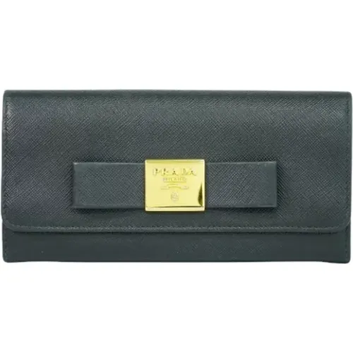 Pre-owned Wallets, female, , Size: ONE SIZE Pre-owned Leather wallets - Prada Vintage - Modalova