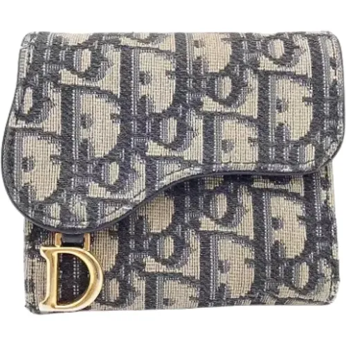 Pre-owned Wallets, male, , Size: ONE SIZE Pre-owned Canvas wallets - Dior Vintage - Modalova