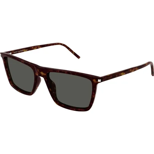 Designer Sonnenbrille SL 668 Schwarz , Herren, Größe: 56 MM - Saint Laurent - Modalova