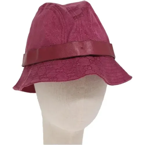 Pre-owned Canvas hats , female, Sizes: ONE SIZE - Gucci Vintage - Modalova