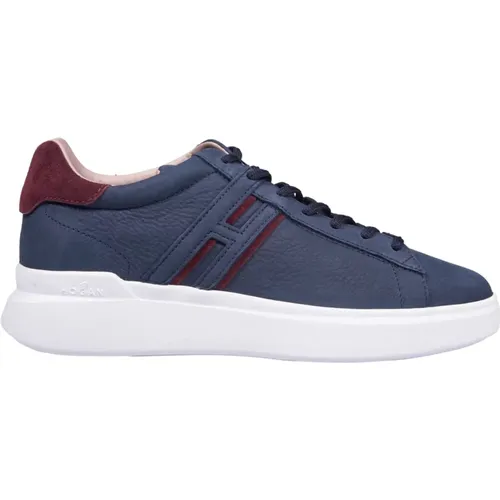 Blaue Sneakers mit Logodetail , Herren, Größe: 42 EU - Hogan - Modalova