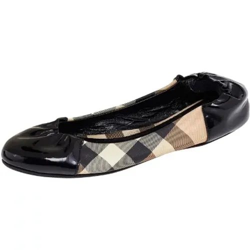 Pre-owned Coated canvas flats , female, Sizes: 3 UK - Burberry Vintage - Modalova