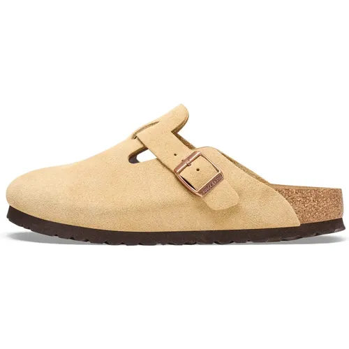 Latte Cream Regular Fit Shoes , male, Sizes: 12 UK, 9 UK, 8 UK, 11 UK, 7 UK, 10 UK - Birkenstock - Modalova