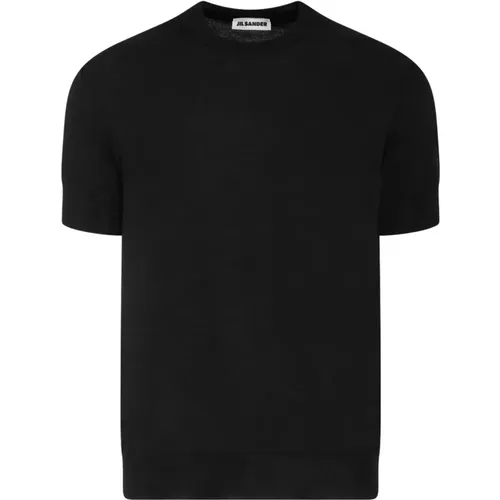 Stilvolle schwarze T-Shirts und Polos , Herren, Größe: S - Jil Sander - Modalova