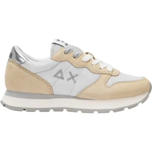 Gold Silver Sneakers for Women , female, Sizes: 3 UK, 4 UK, 5 UK, 8 UK - Sun68 - Modalova