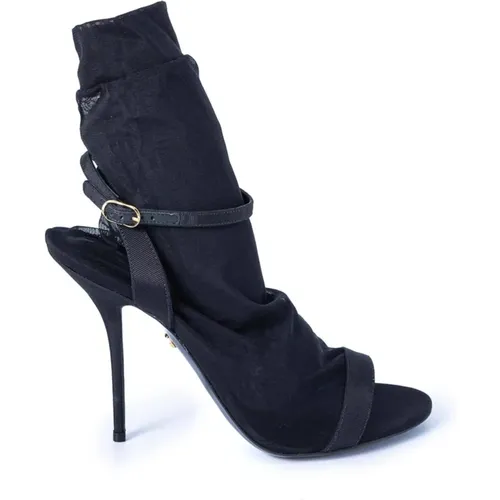 Elegant Tulle Heeled Shoes , female, Sizes: 3 UK, 5 UK, 6 UK, 4 UK - Dolce & Gabbana - Modalova