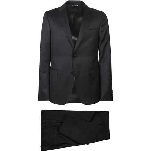 Elegant Nero Suit , male, Sizes: 4XL, L, XL - Z Zegna - Modalova
