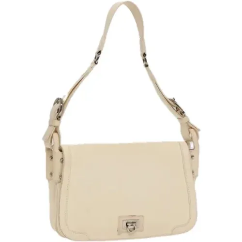 Pre-owned Leather shoulder-bags , female, Sizes: ONE SIZE - Salvatore Ferragamo Pre-owned - Modalova