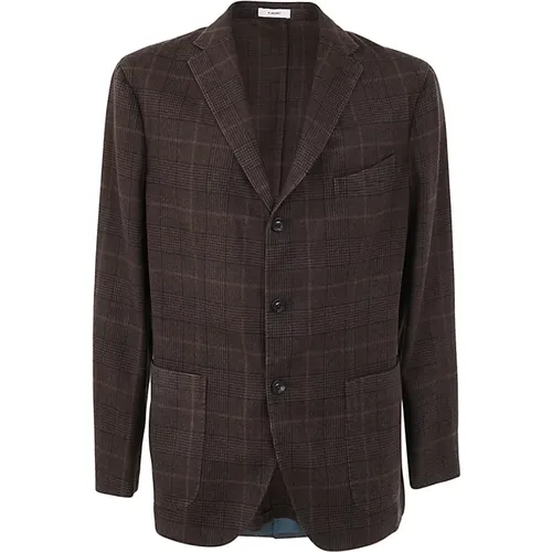 Regular Check Blazer , male, Sizes: L, XL, M - Boglioli - Modalova