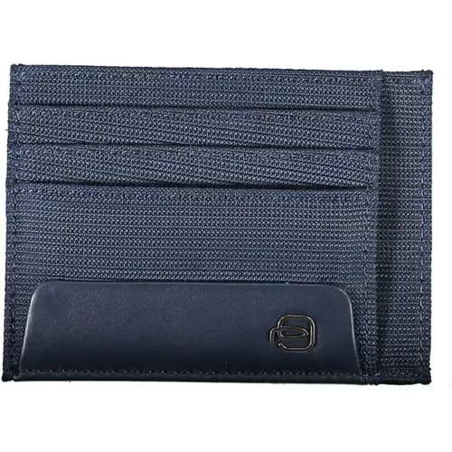 Wallets & Cardholders, male, , Size: ONE SIZE Nylon Card Holder with Logo - Piquadro - Modalova