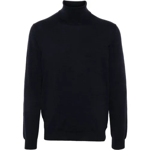 Turtlenecks, male, , Size: 2XL Wool Blend Roll Neck Sweater - Zanone - Modalova