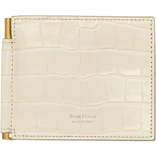 Men's Accessories Wallets Ivory Aw24 , male, Sizes: ONE SIZE - Tom Ford - Modalova