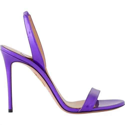 Purple Stiletto Sandals So Nude , female, Sizes: 5 UK, 7 UK - Aquazzura - Modalova