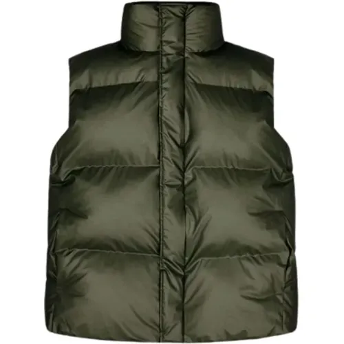 Down Jackets, unisex, , Size: L Sleeveless Boxy Jacket - Rains - Modalova