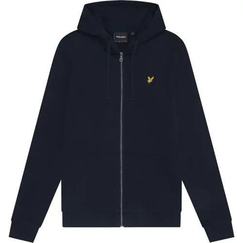 Zip-throughs, male, , Size: S Zip Through Hoodie - Lyle & Scott - Modalova