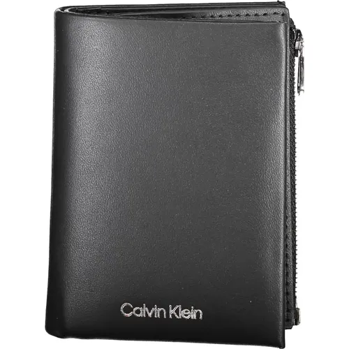 Wallets & Cardholders, male, , Size: ONE SIZE Mens Wallet Rfid Zip Logo - Calvin Klein - Modalova