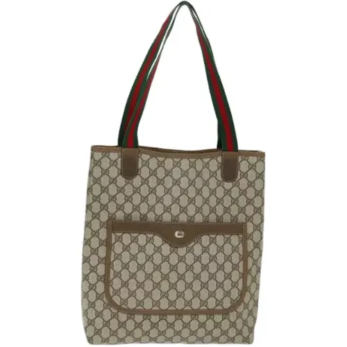 Pre-owned Tote Bags, female, , Size: ONE SIZE Pre-owned Canvas gucci-bags - Gucci Vintage - Modalova