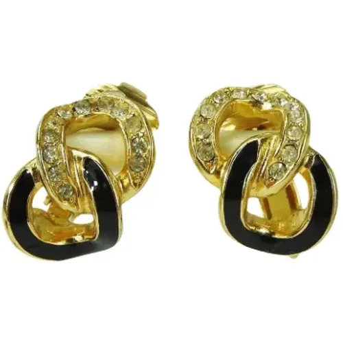 Pre-owned Jewellery, female, , Size: ONE SIZE Pre-owned Metal earrings - Dior Vintage - Modalova