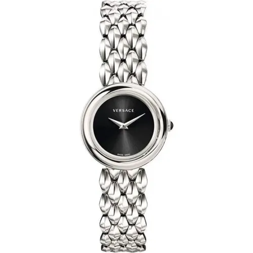 Watches, female, , Size: ONE SIZE V-Flare Stainless Steel Bracelet Watch - Versace - Modalova