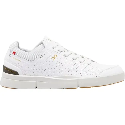 Retro Style Perforated Vegan Leather Sneakers , male, Sizes: 11 UK, 7 UK, 10 UK, 9 UK - ON Running - Modalova