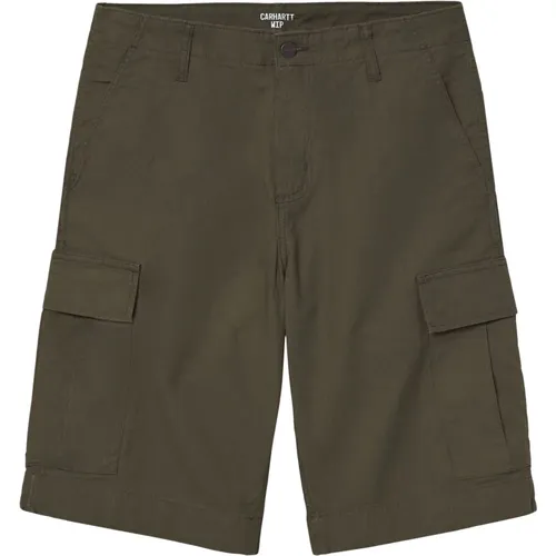 Grüne Cargo Shorts , Herren, Größe: W29 - Carhartt WIP - Modalova