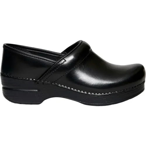 Professionelle Schwarze Lederclogs , Damen, Größe: 39 EU - Dansko - Modalova