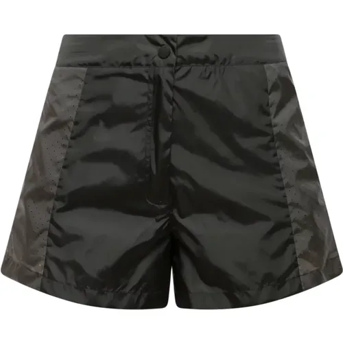 Nylon Shorts mit Besticktem Logo , Damen, Größe: XS - Moncler - Modalova