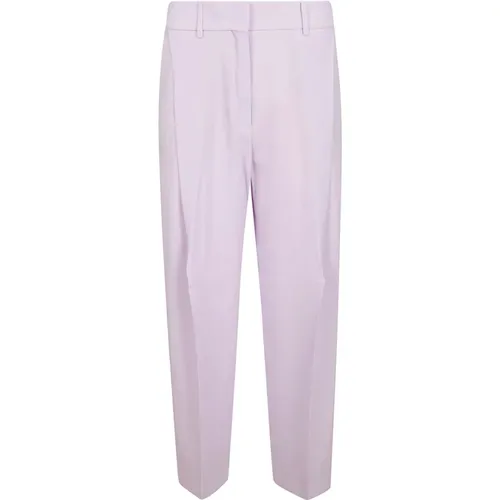 High-Waisted Soft Trousers with Pleats , female, Sizes: S, XS, 2XS - Incotex - Modalova