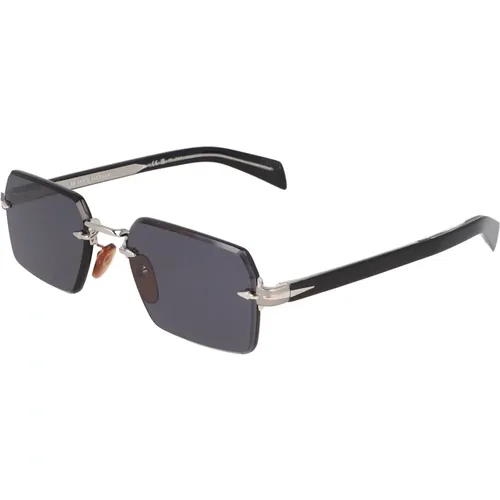 Retro Rectangular Sunglasses , unisex, Sizes: 56 MM - Eyewear by David Beckham - Modalova