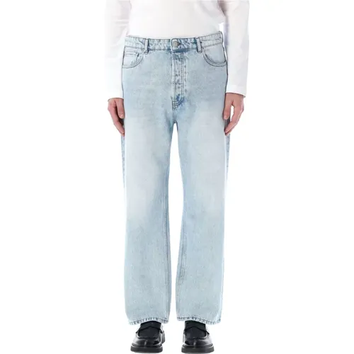Light Loose Fit Wide Leg Jeans , male, Sizes: W31, W34, W36, W33 - Ami Paris - Modalova
