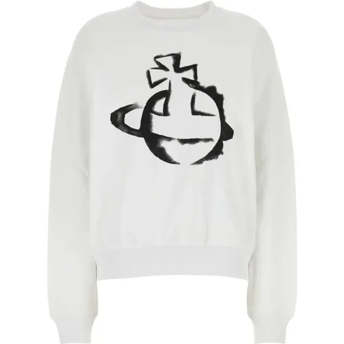 Sweatshirts, female, , Size: L Oversize Cotton Sweatshirt - Vivienne Westwood - Modalova