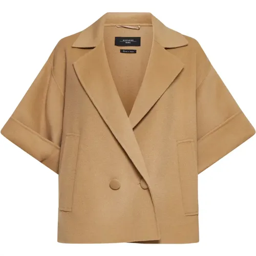 Blazers, female, , Size: 3XS Navarra Coat with Kimono Sleeves - Max Mara Weekend - Modalova