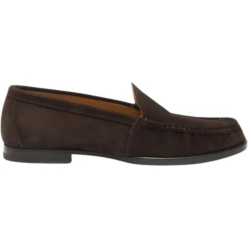 Braune Wildleder Loafers , Herren, Größe: 40 1/2 EU - Scarosso - Modalova