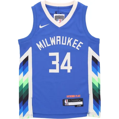 Giannis Antetokounmpo NBA City Edition Tank Top , male, Sizes: XL - Nike - Modalova