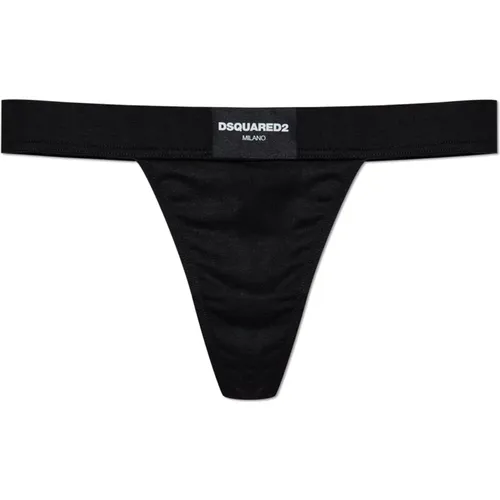 Bottoms, female, , Size: XL Strings with logo - Dsquared2 - Modalova