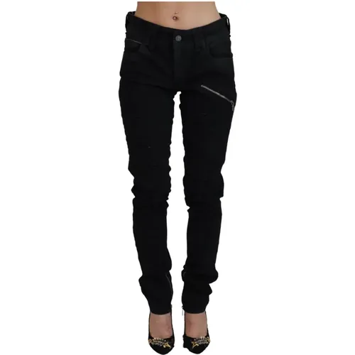 Schwarze Skinny Jeans , Damen, Größe: W28 - John Galliano - Modalova