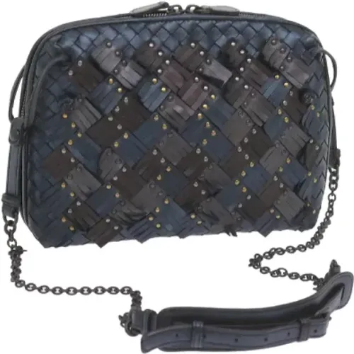 Pre-owned Cross Body Bags, female, , Size: ONE SIZE Pre-owned Leather shoulder-bags - Bottega Veneta Vintage - Modalova