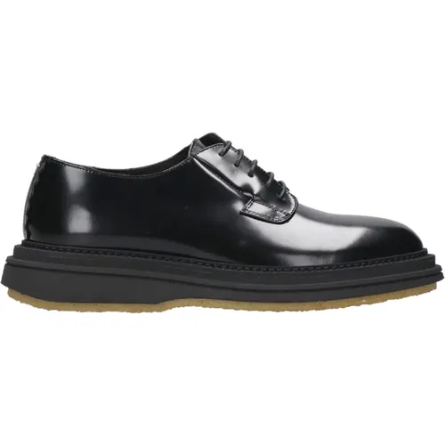 Schwarze flache Schuhe mit Schnürsenkeln , Herren, Größe: 41 EU - THE Antipode - Modalova