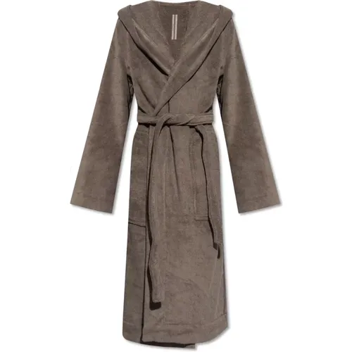 Hooded bathrobe , male, Sizes: L, S - Rick Owens - Modalova