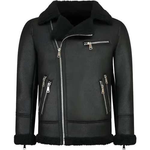 Herren Lammy Coat Jacke - Kunstlederjacke - Qq510 , Herren, Größe: L - Enos - Modalova