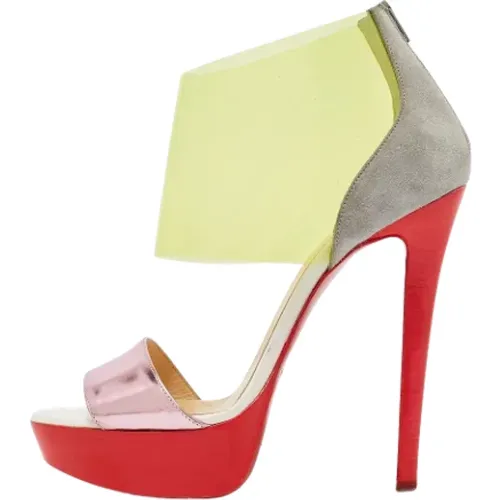 Pre-owned Leather heels , female, Sizes: 3 1/2 UK - Christian Louboutin Pre-owned - Modalova