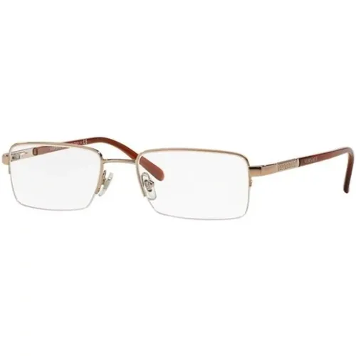 Stilvolle Brille mit Braunem Rahmen - Versace - Modalova